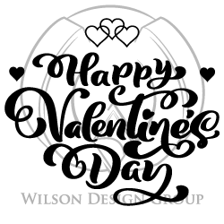Swirly Happy Valentine's Day - Instant SVG Download - Wilson Design Group