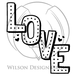 Love Wit Hearts - Instant SVG Download - Wilson Design Group