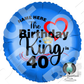 Personalized The Birthday King Mylar Helium Balloon - Wilson Design Group