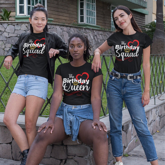 The Birthday Squad Shirts with heart, birthday squad shirt, birthday squad t shirts - Wilson Design Group