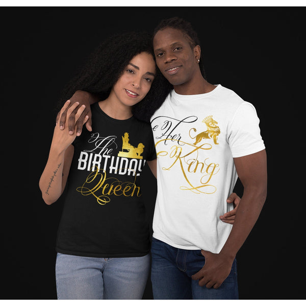 The Birthday Queen - Her King Couples and Birthday Squad Shirts - Wilson Design Group