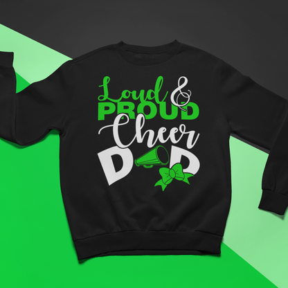 Proud Cheer Dad Sweatshirt - Wilson Design Group