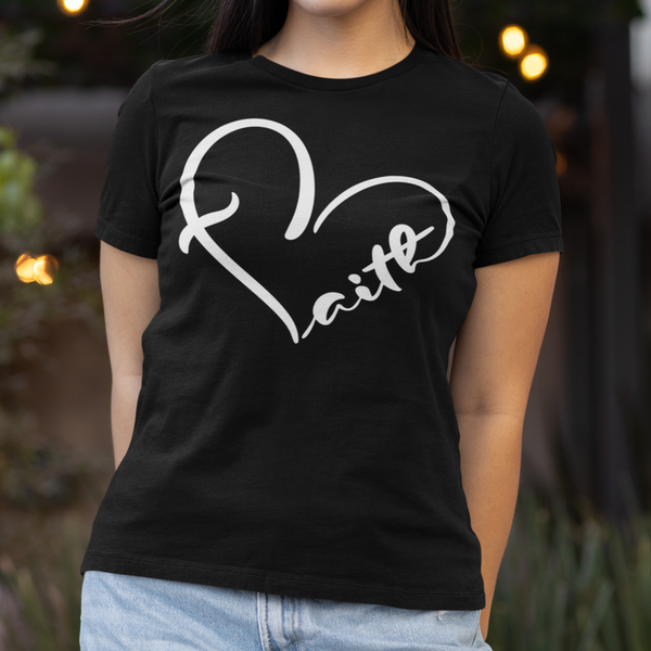 Faith with Heart T-Shirt - Wilson Design Group
