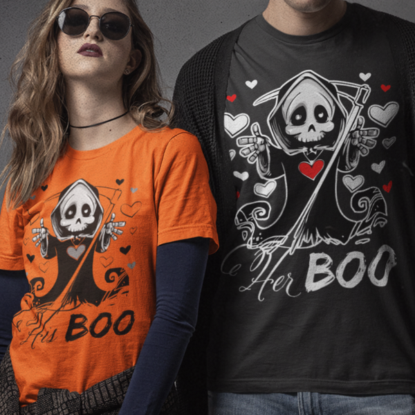 His Boo, Her Boo Matching Halloween Shirts - Wilson Design Group