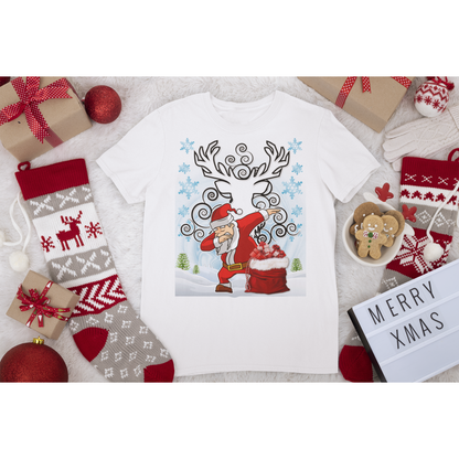 Santa Clause Dabbing Shirt (Ugly Christmas Sweater) Adult and Child - Wilson Design Group