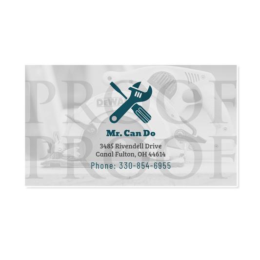 Mr. Fix It Handyman Business Cards - Wilson Design Group