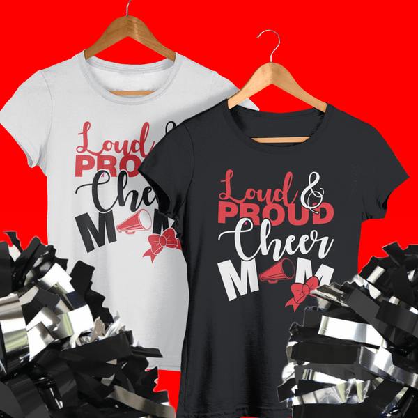 Proud Cheer Mom T-Shirt - Wilson Design Group