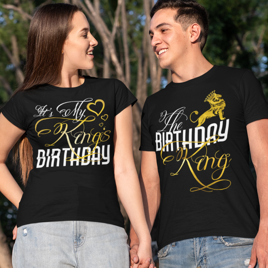 The Birthday King - It's My King's Birthday Couples Shirts - Wilson Design Group