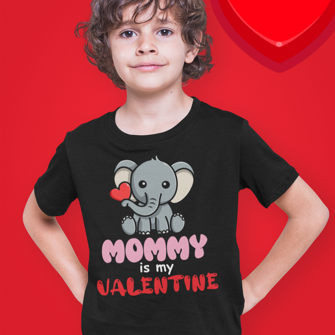 Mommy is my Valentine Kid's Shirt or Onesie - Wilson Design Group