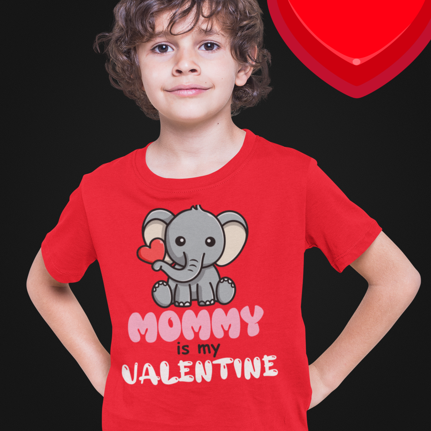 Mommy is my Valentine Kid's Shirt or Onesie - Wilson Design Group