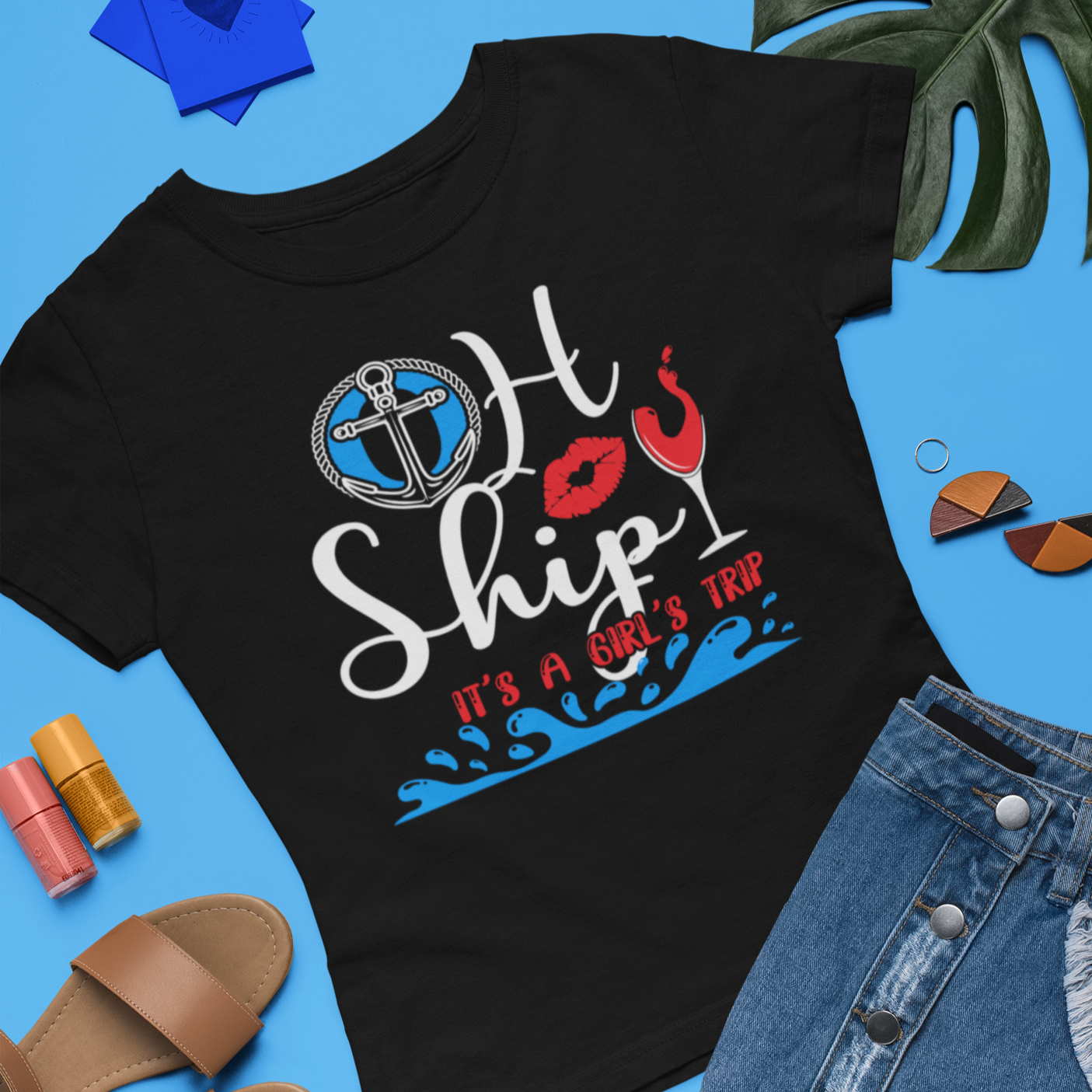 Oh Ship Its a Girls Trip Shirt, Cruise Shirts - Wilson Design Group