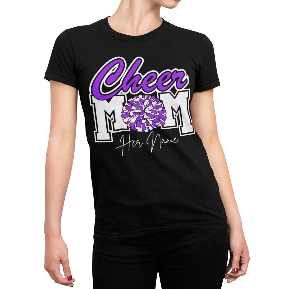 Glitter Cheer Mom Shirt - Wilson Design Group