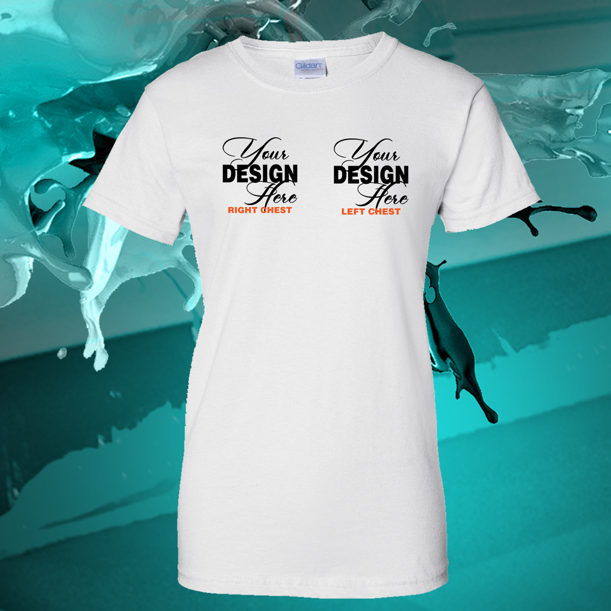 Ladies t hot sale shirt print design